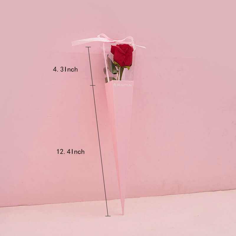 Single Rose Carrying Purse, 12.4 × 4.3 Inch, 10 Pcs