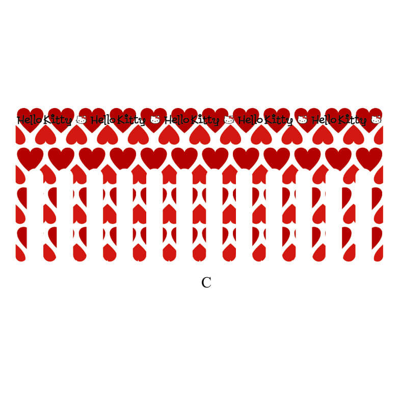 Heart KT Wrapping Paper, 15× 19.7 Inch