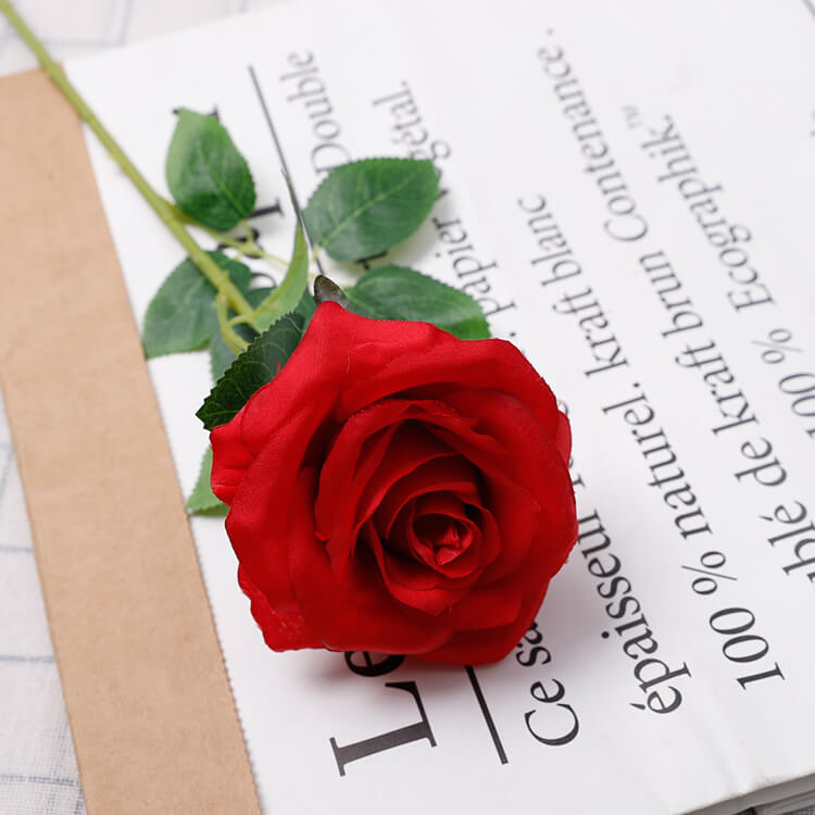 fake red roses