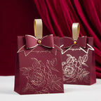 Caja de regalo cuadrada de papel para hornear, hecha a mano, con forma de jabón