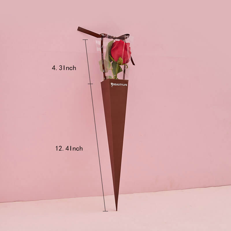Single Rose Carrying Purse, 12.4 × 4.3 Inch, 10 Pcs