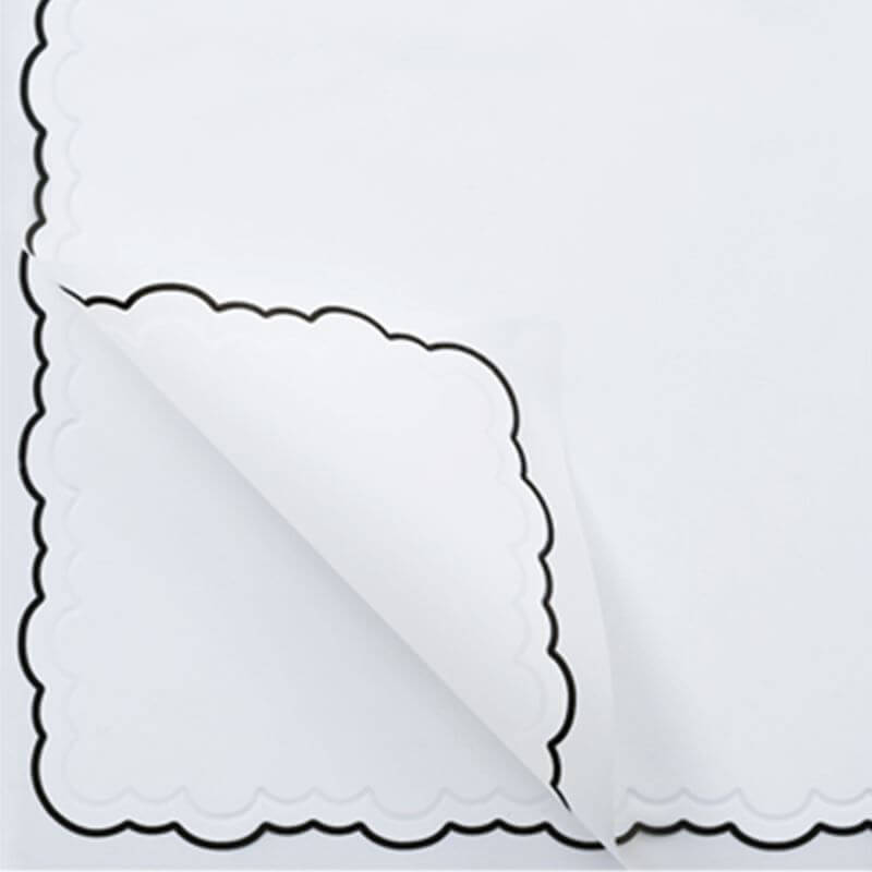 Small Handkerchief Waterproof Flower Paper, 22.5 × 22.5 Inch, 20 Sheets