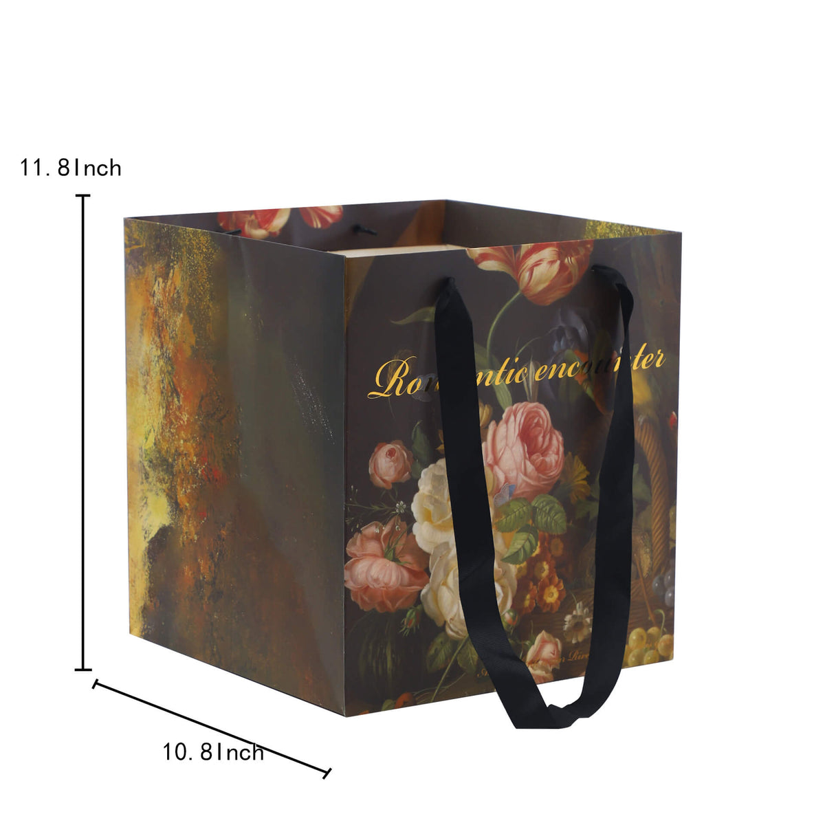 Painting Style Tote Bag, 10.8 × 10.8 Inch
