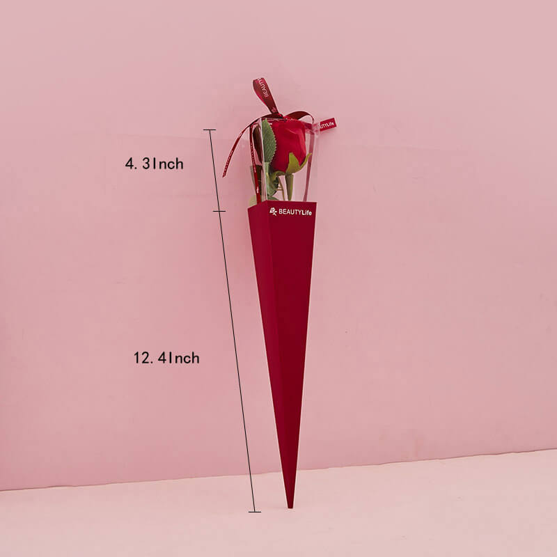 Single Rose Carrying Purse, 12.4 × 4.3 Inch, 10 Pcs