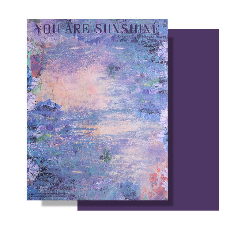 Oil Painting Wrapping Paper, 15 × 19.7 Inch, 10 Sheets