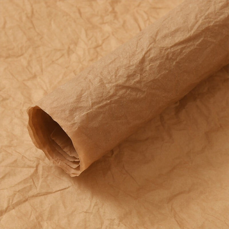 Brown Color Bouquet Wrapping Paper
