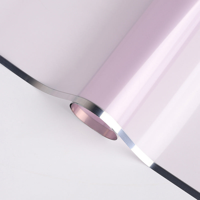 Silver Border Clear Wrapping Paper