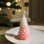 Vela perfumada con forma de árbol de Navidad
