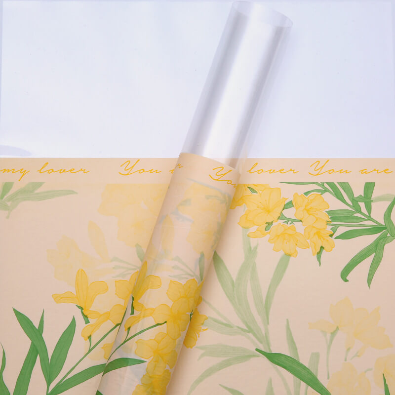 Flower Packaging Bags, 23 × 11.4 Inch, 20 Sheets
