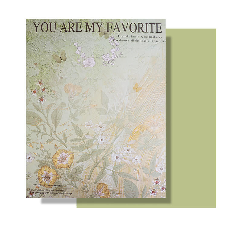 Oil Painting Wrapping Paper, 15 × 19.7 Inch, 10 Sheets
