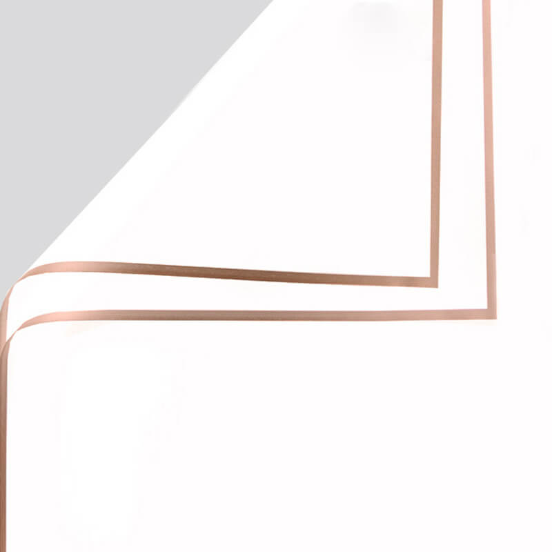 Gold-edge Jelly Flower Paper, 23.6 × 23.6 Inch, 20 Sheets