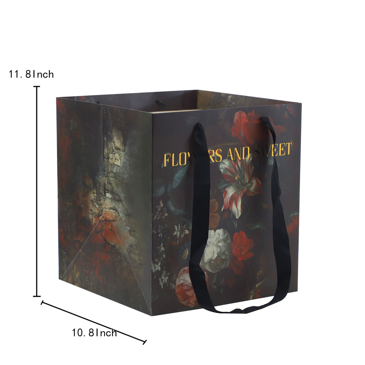 Painting Style Tote Bag, 10.8 × 10.8 Inch