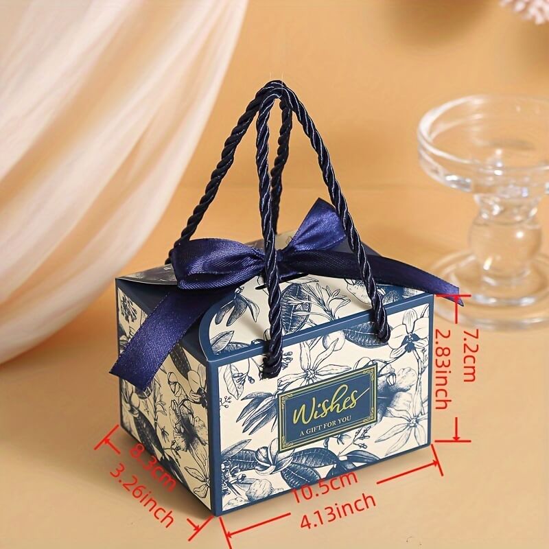 Floral Wedding Gift Boxes with Ribbons