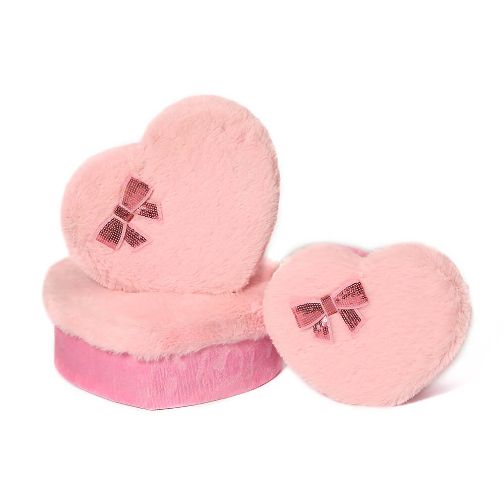Heart Shaped Velvet Rose Gift Boxes