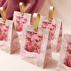 Caja de regalo cuadrada de papel para hornear, hecha a mano, con forma de jabón
