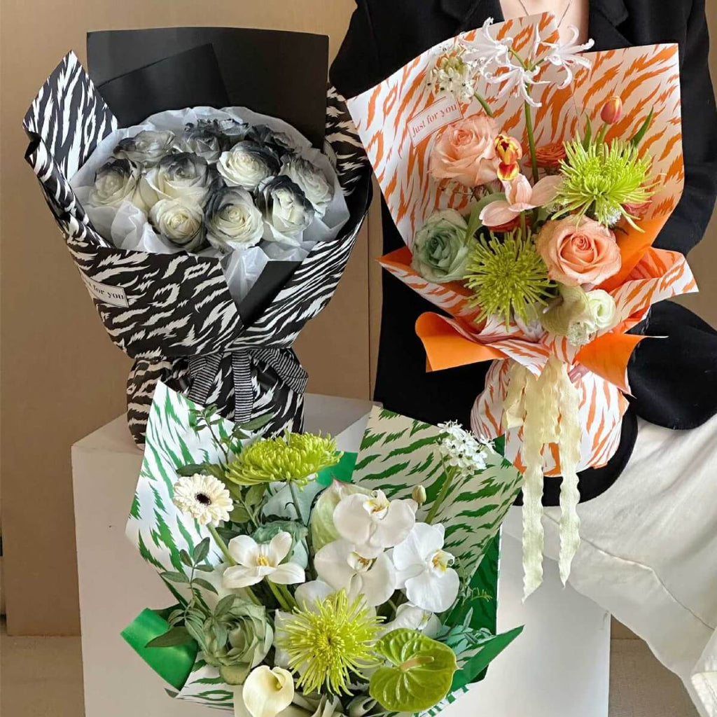 flowers and paper