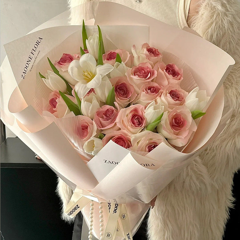 flowers and paper