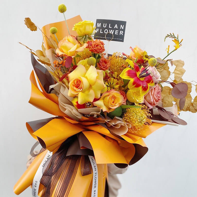 korean floral wrapping paper