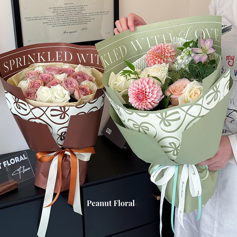 bouquet wrapping paper