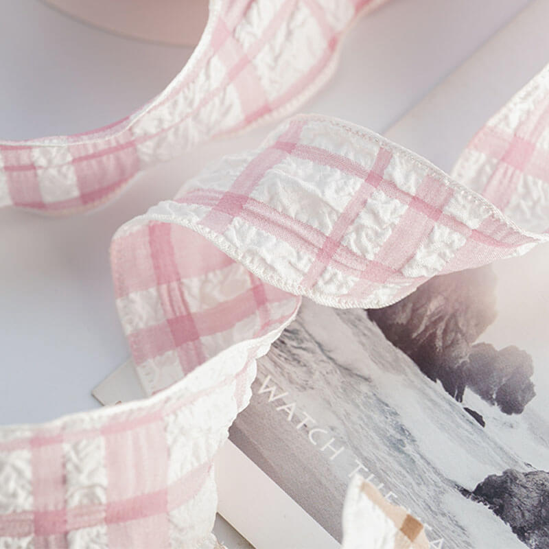 pink floral ribbon