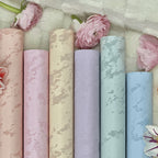 flowers wrapping paper nearby