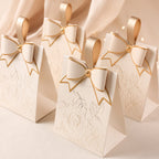Caja de regalo cuadrada de papel para hornear, hecha a mano, con forma de jabón