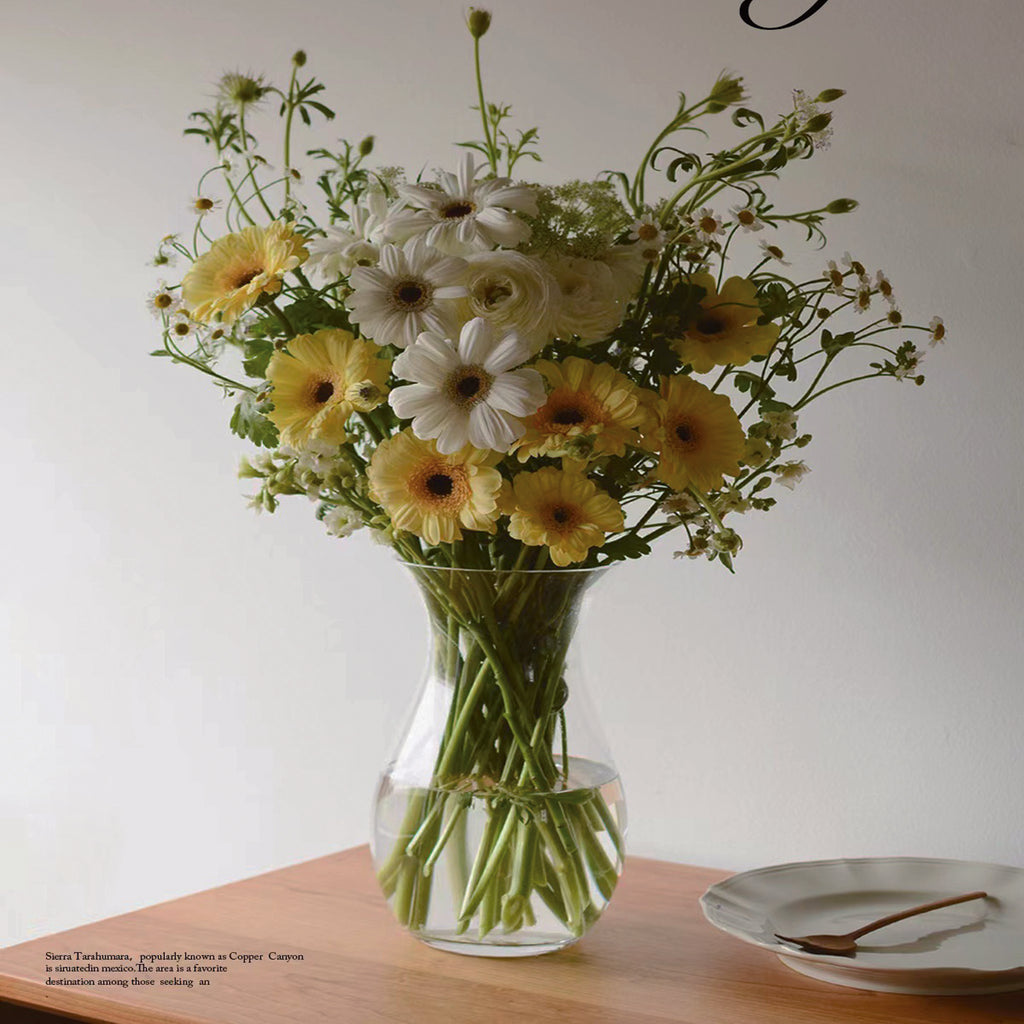 glass vase floral