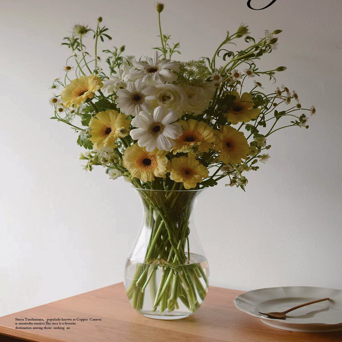 glass vase floral