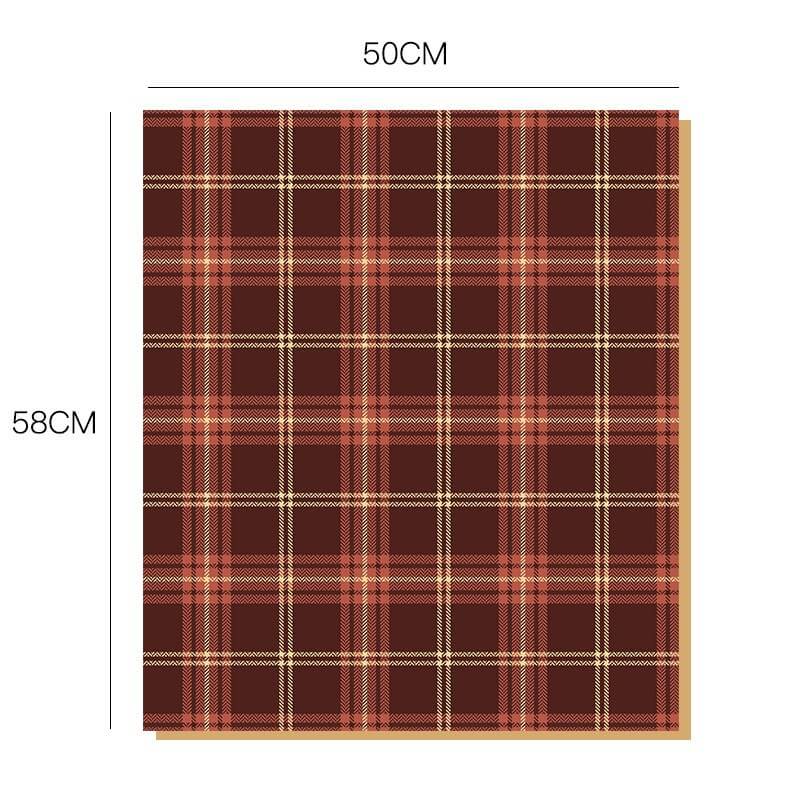 Brown Color Bouquet Wrapping Paper