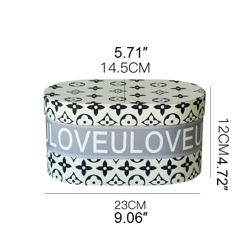 Velvet Oval Gift Box