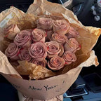 wrapping paper for flowers nearby