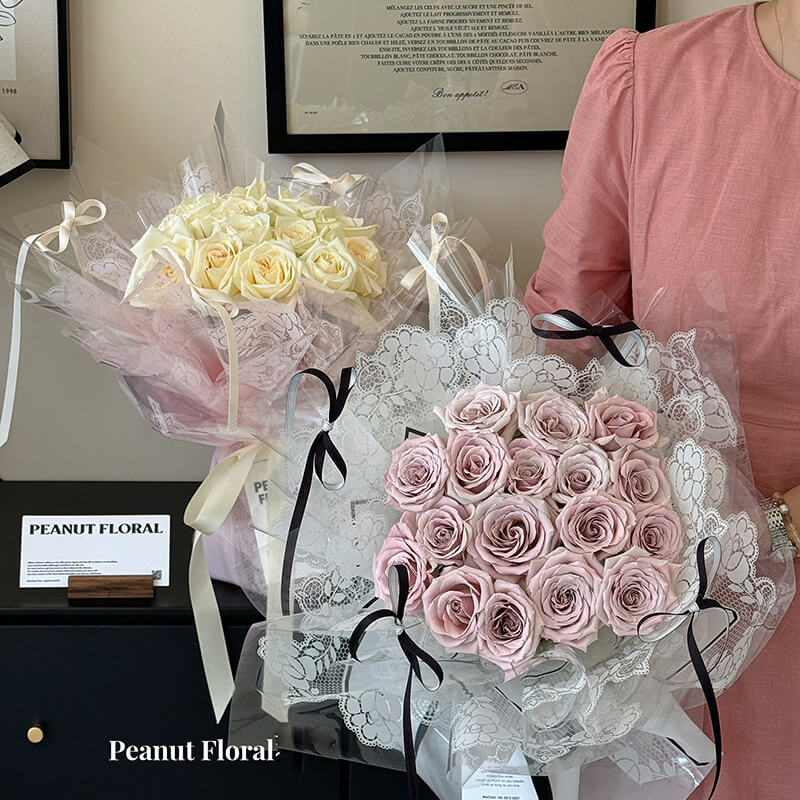 wrapping paper for flower bouquet