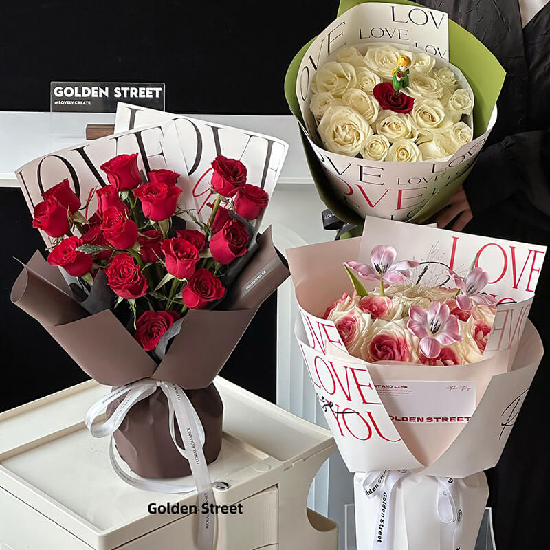flowers in paper