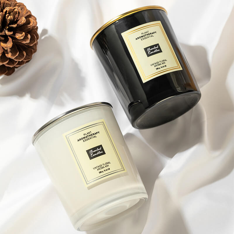 Velas de aromaterapia, decoración de lujo para el hogar