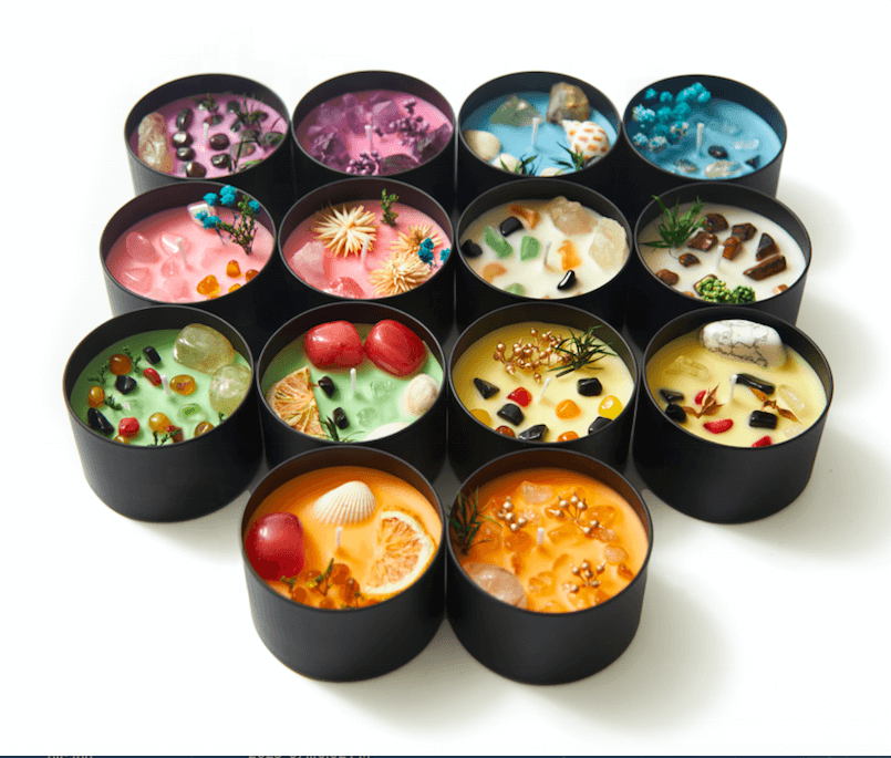 floral scented candles