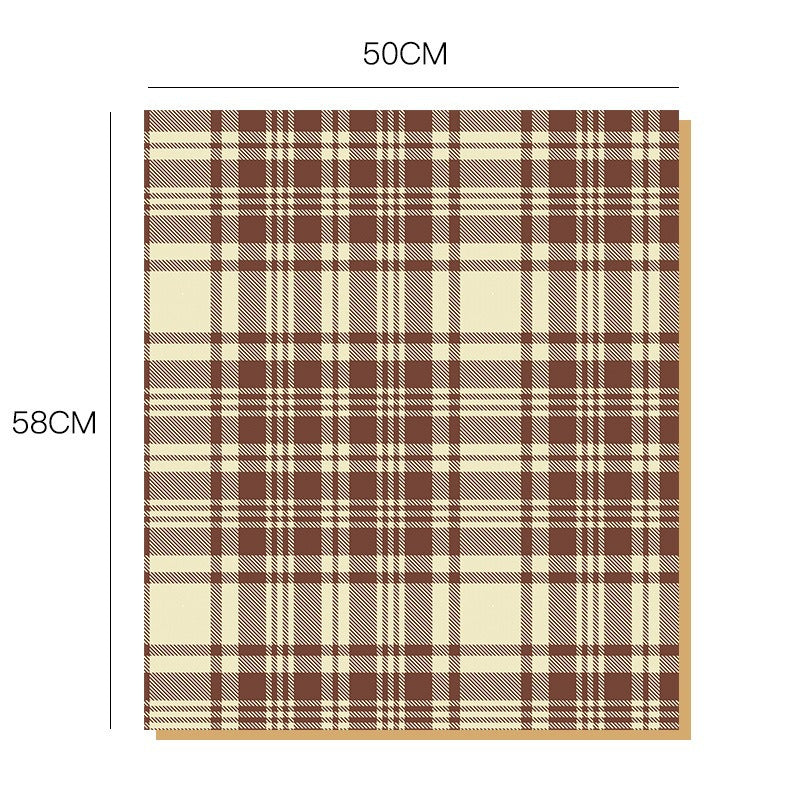 Brown Color Bouquet Wrapping Paper