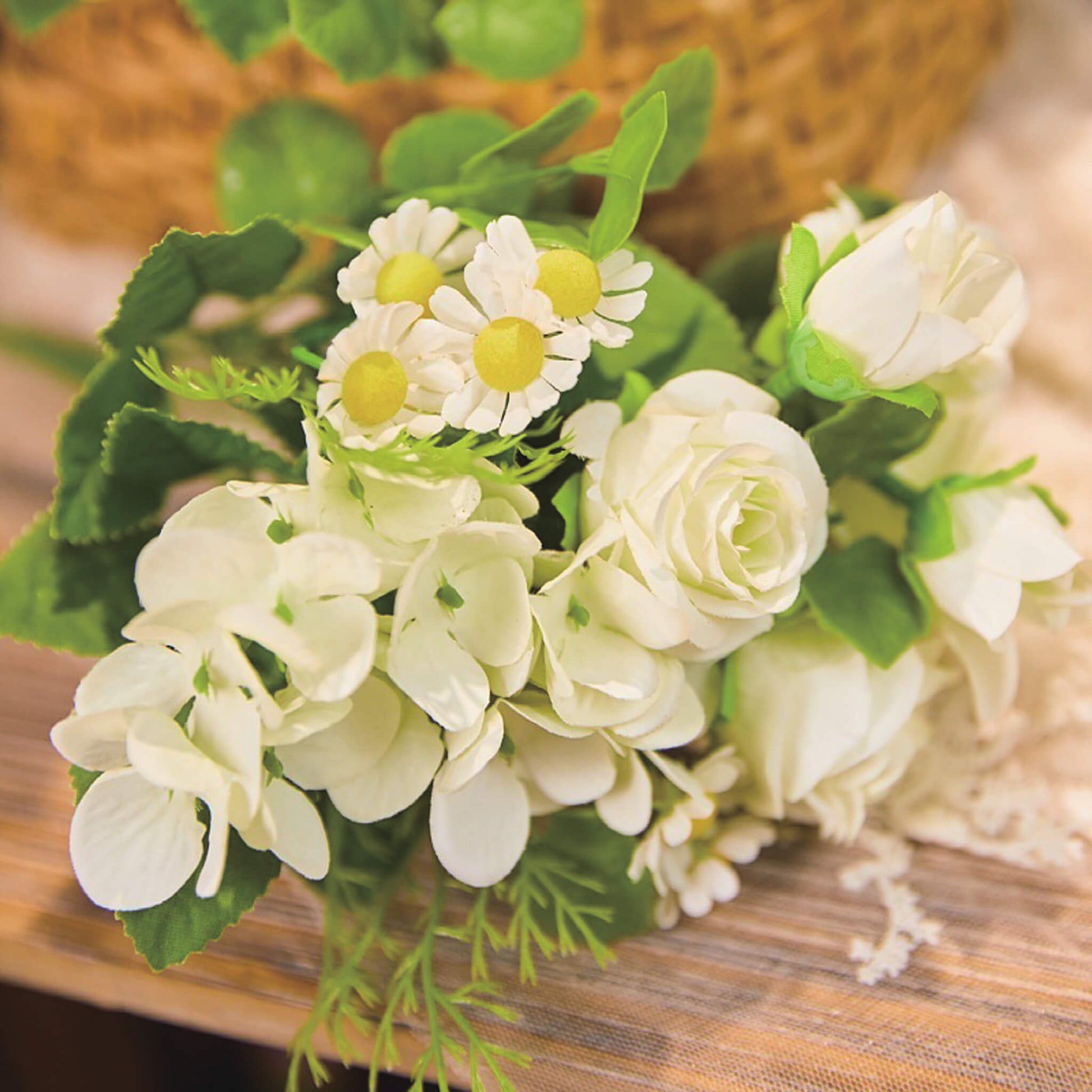 fake flowers wedding