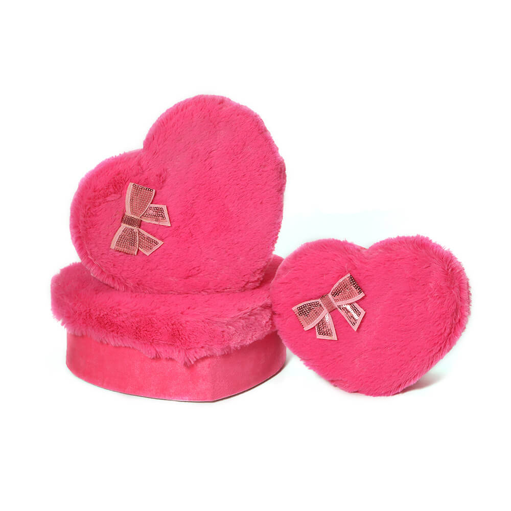Heart Shaped Velvet Rose Gift Boxes