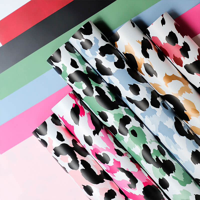 leopard print gift wrapping paper
