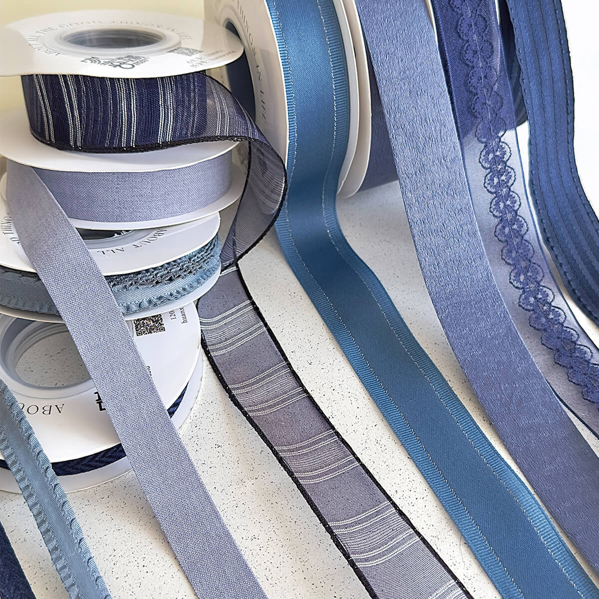 Blue Ice Water Series Ribbon, 10 Yards