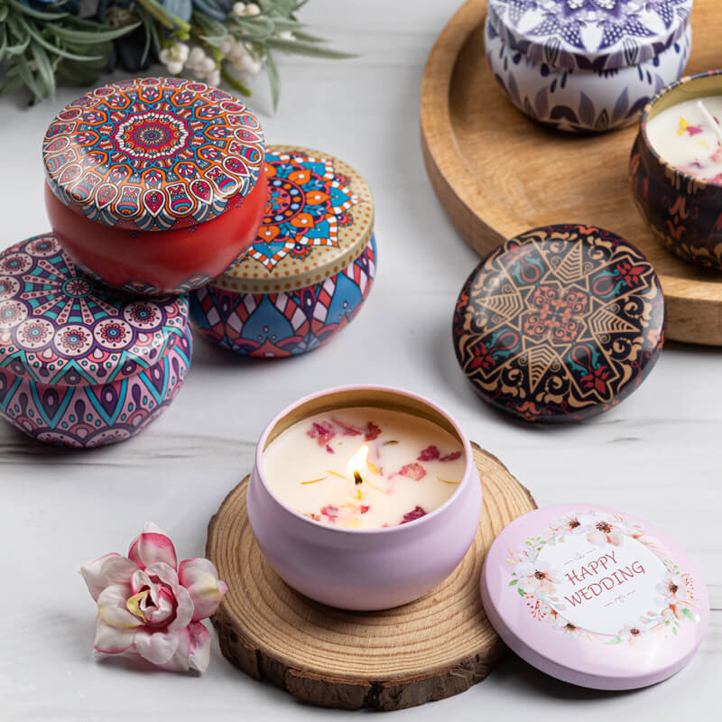 floral scented candles