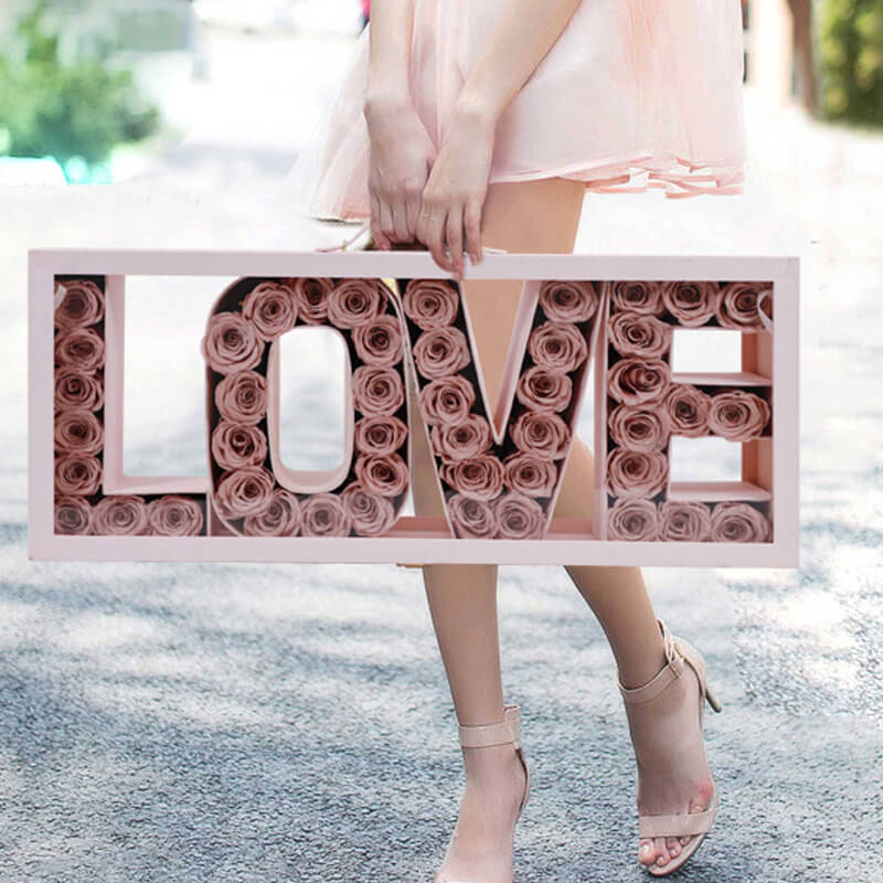 i love you flower box