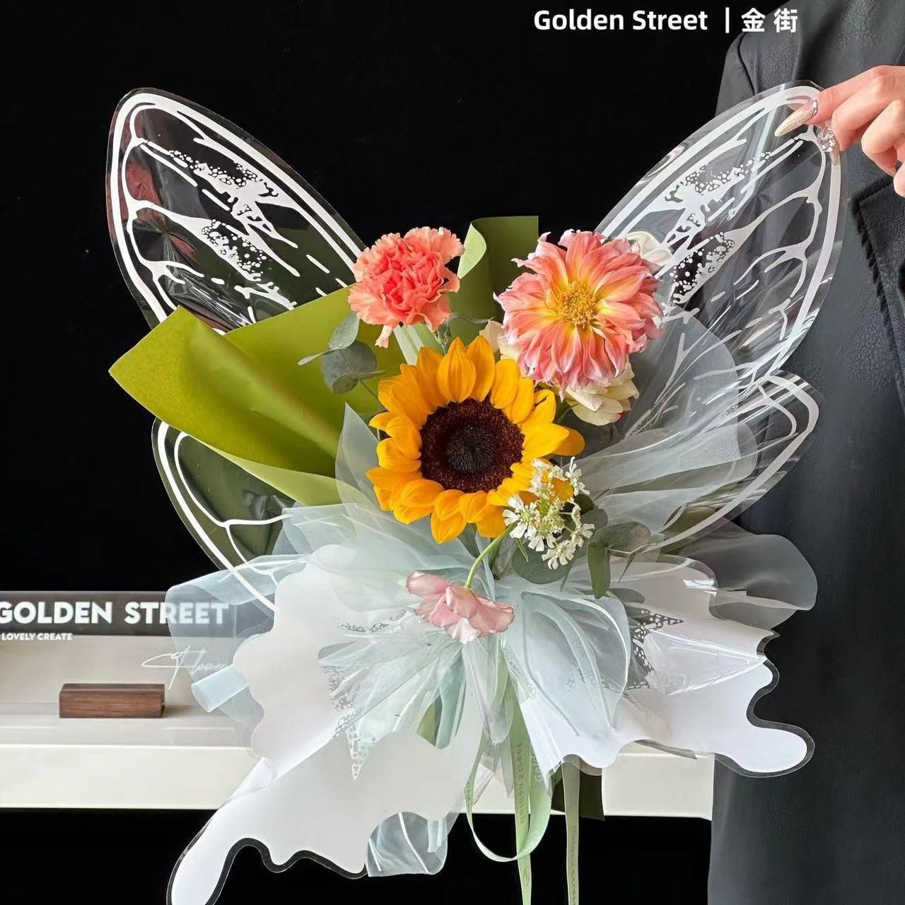 Transparent Butterfly Wings Wrapping Paper