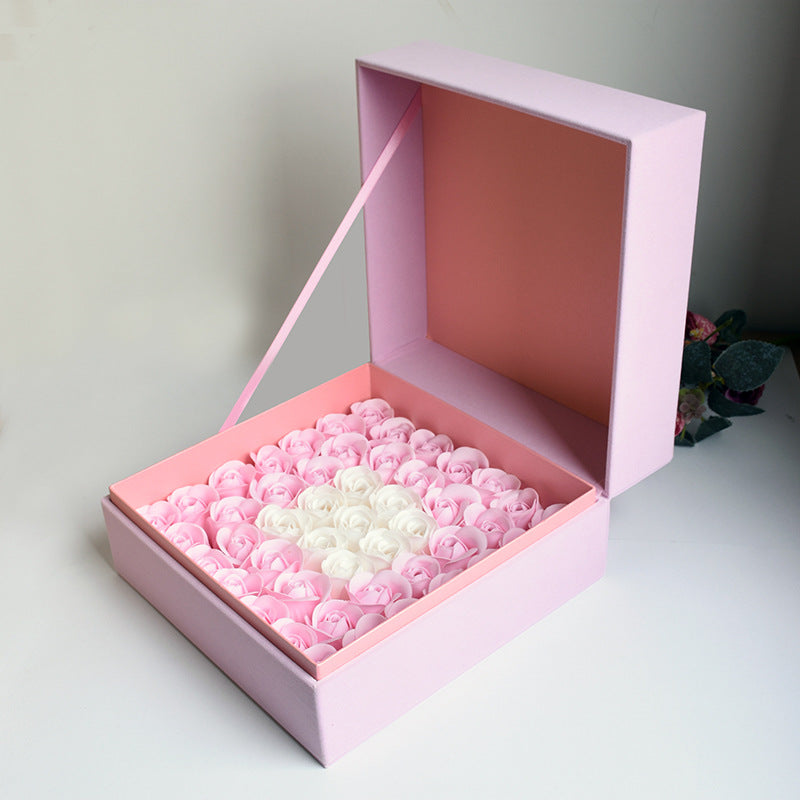 Velvet Square Flower Boxes, 7.9 Inch