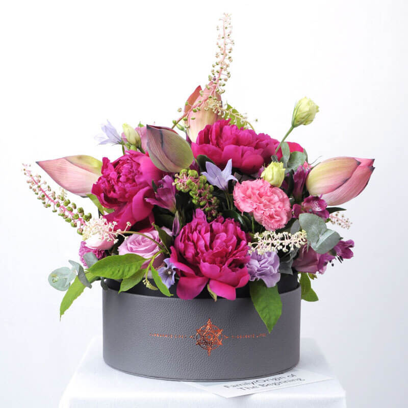 round flower boxes