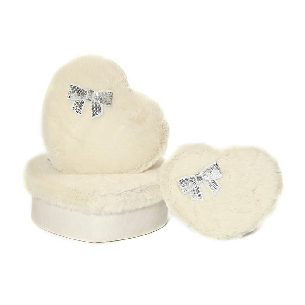 Heart Shaped Velvet Rose Gift Boxes