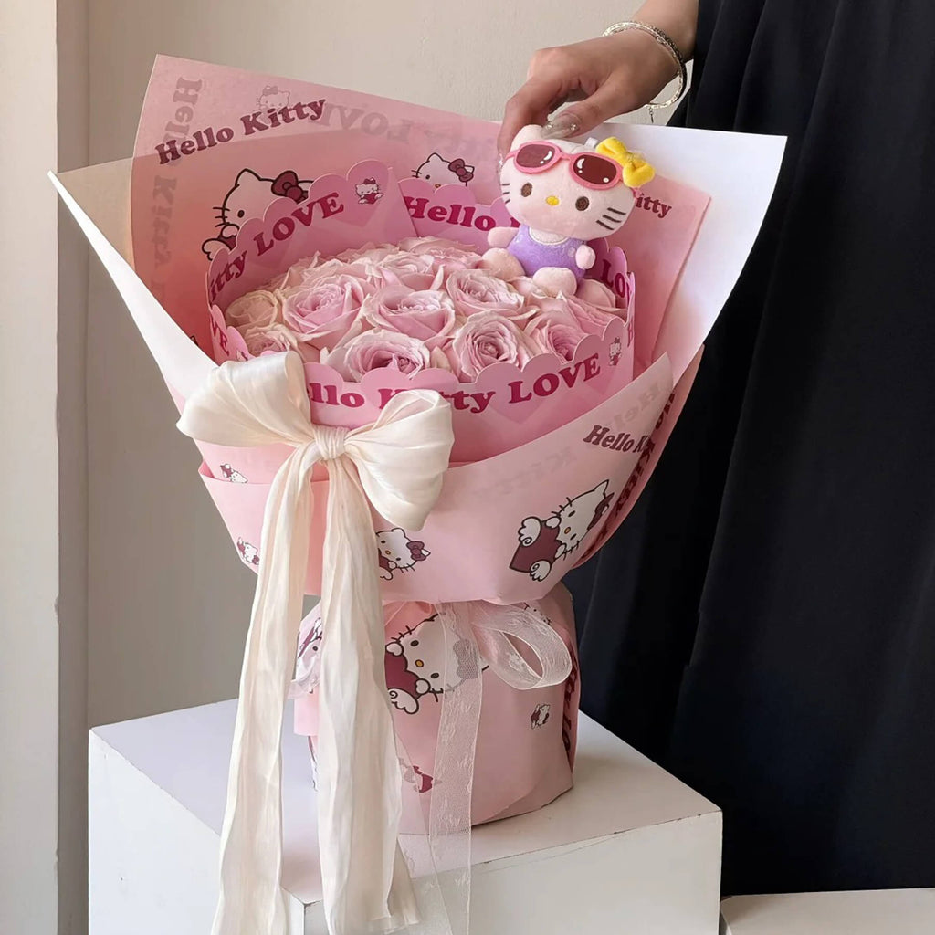 flower wrapping paper in store