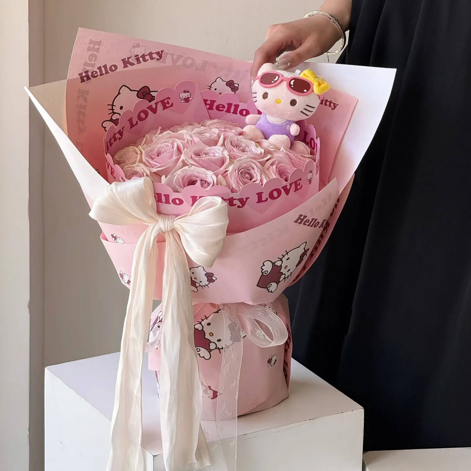 flower wrapping paper in store