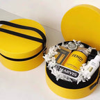 flowers in round box
