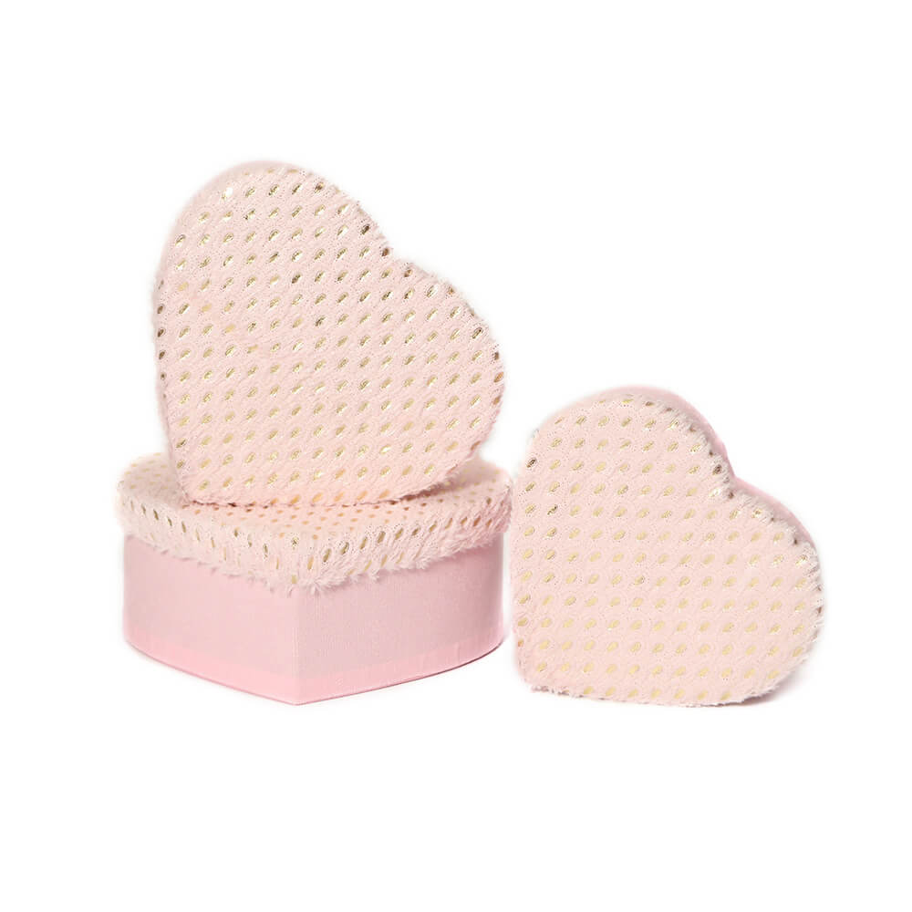 Heart Shaped Velvet Rose Gift Boxes